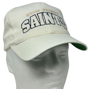 Vintage Bishop Dwenger High School Saints Hat Cap Youth White Snapback The Game